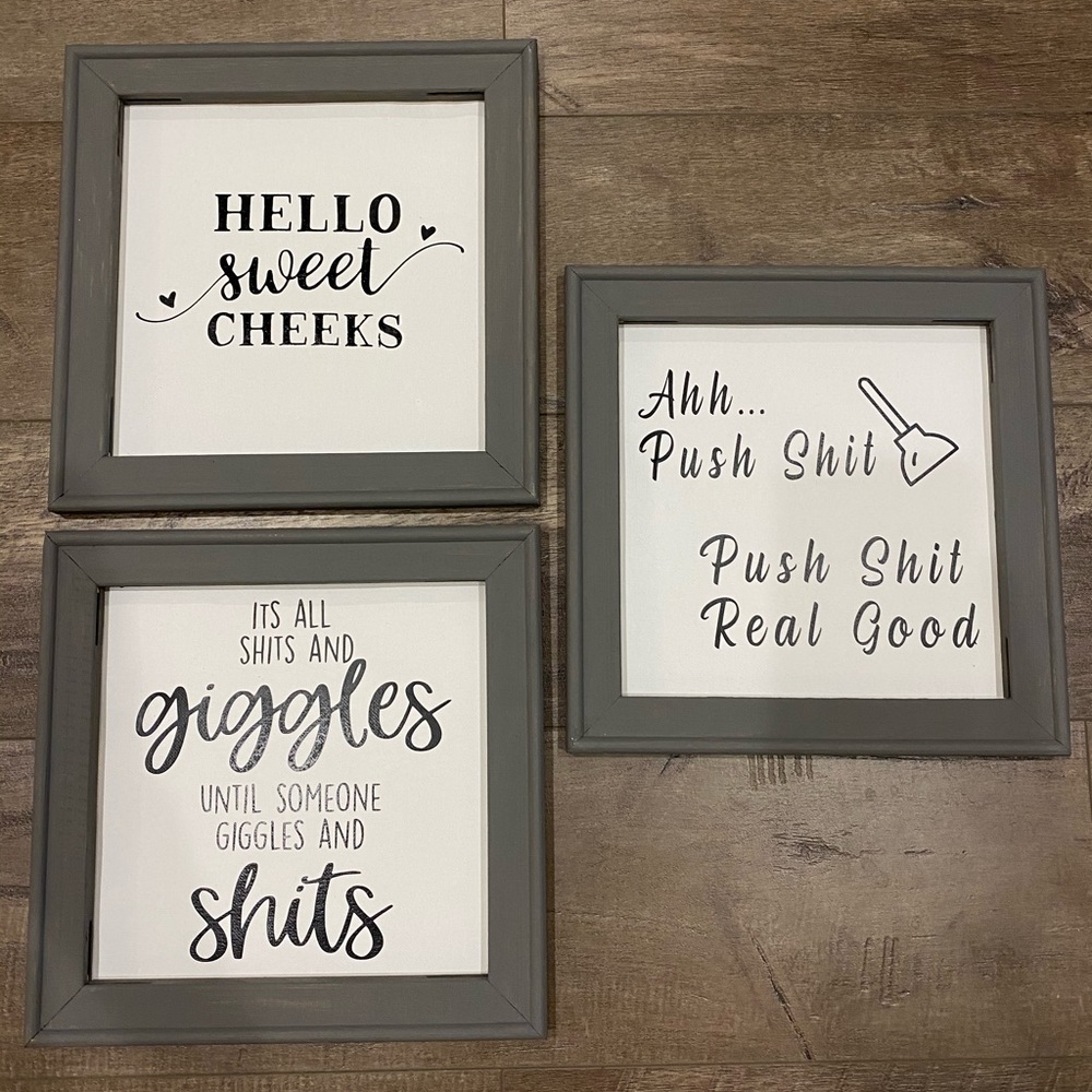 Funny bathroom signs